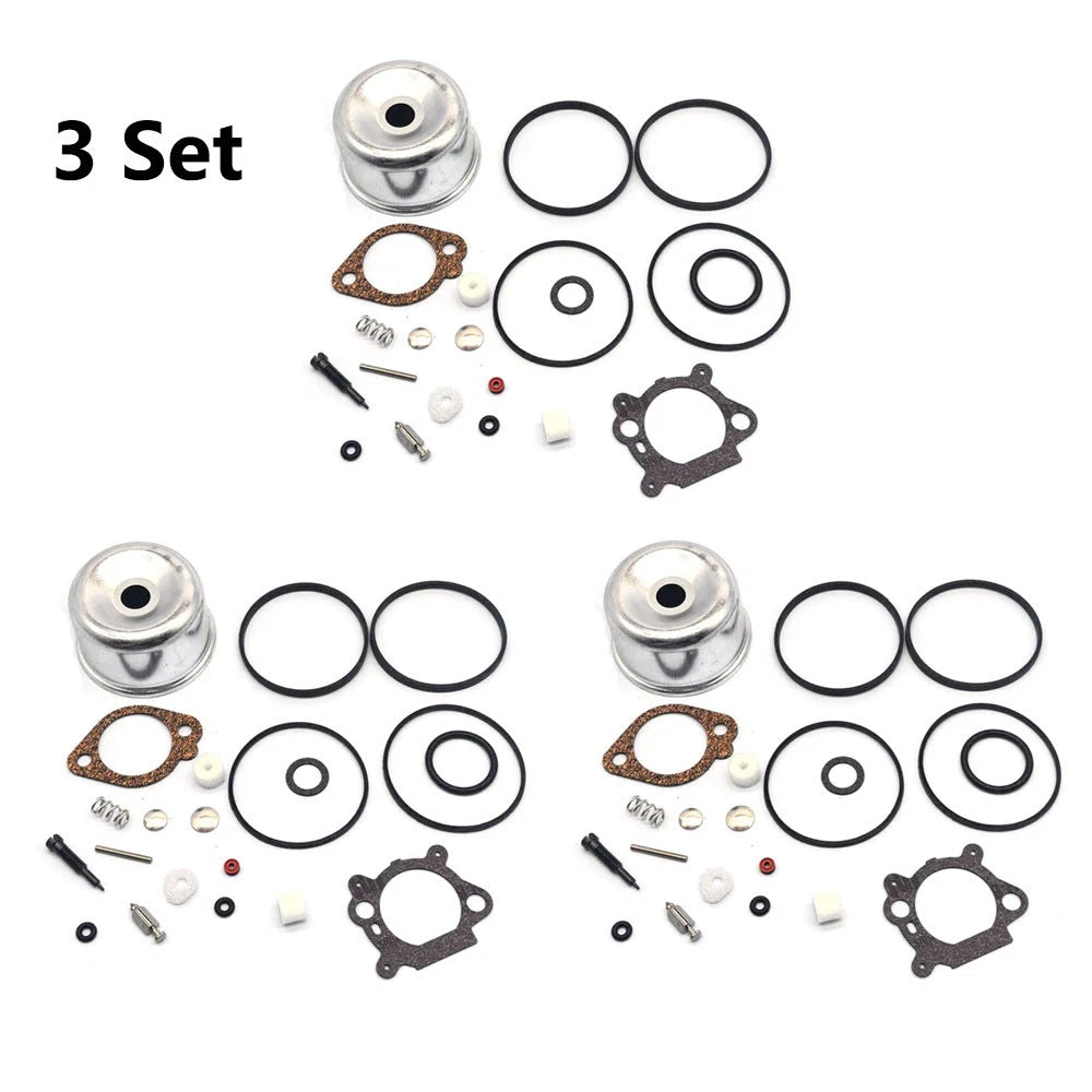 Set of 3 Carburetor Repair Kits for B&S 498260 492495 796611 493640