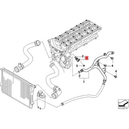 Engine Coolant Sealing Blind for BMW E60 M54 (2001–2010)