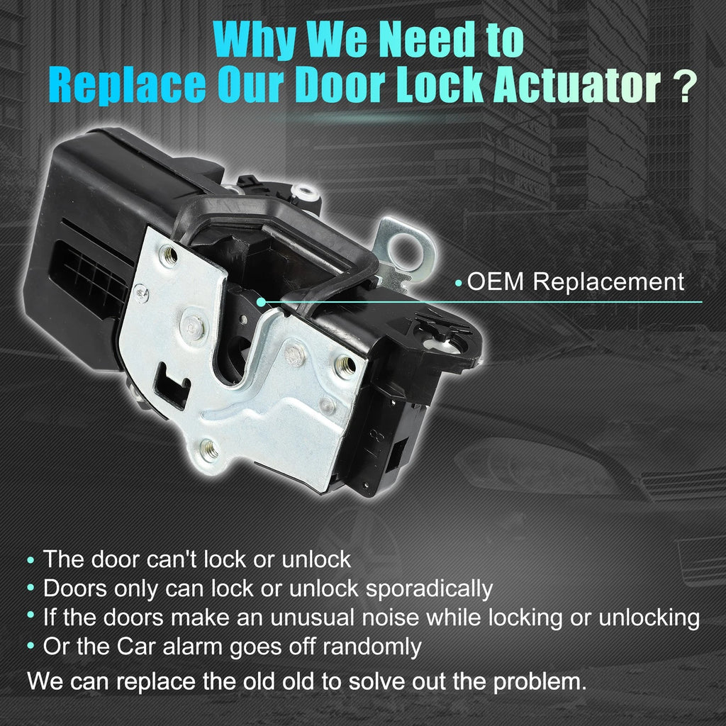 Power Door Lock Actuator Motor Set 4PCS for Chevrolet Impala (2006–2011)