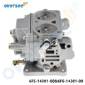 Carburetor Assy for Yamaha 40HP J 2-Stroke Outboard (6F5-14301-00, 6F6-14301-00-00)