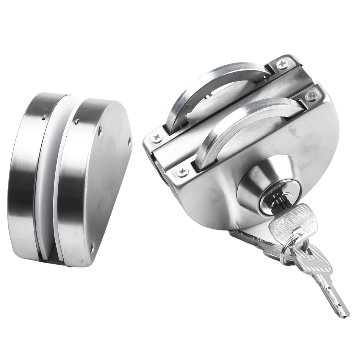 Glass Door Lock Key + Knob for Glass Doors