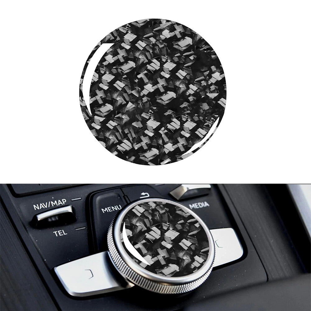 1X Center Console Multimedia Knob Cover Trim for Audi A4 A5 (2016–2023)