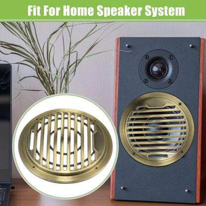 4pcs Speaker Grill Cover for Car Subwoofer (Universal) Bronze Tone