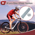 Bike Wheel Spokes Galvanized Steel Replacement Set for 13G Bicycles (171mm) (2000–2000)