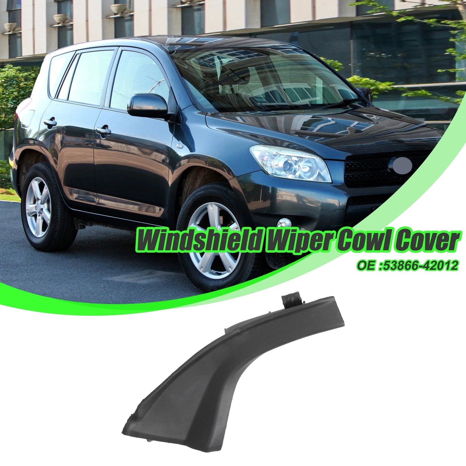 Front Right Cowl Extension Trim Cover Replacement for Toyota RAV4 (2006–2012)