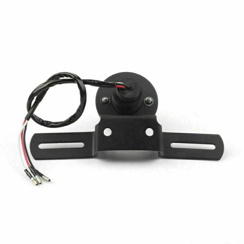 Flame Fire Rear Tail Light for Chopper Cafe Racer Bobber (Chrome, T9)