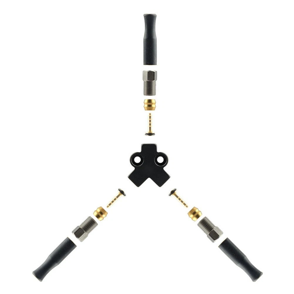 1-to-2 Adapter Brake Line Converter for Bicycles - Aluminum Dual Output