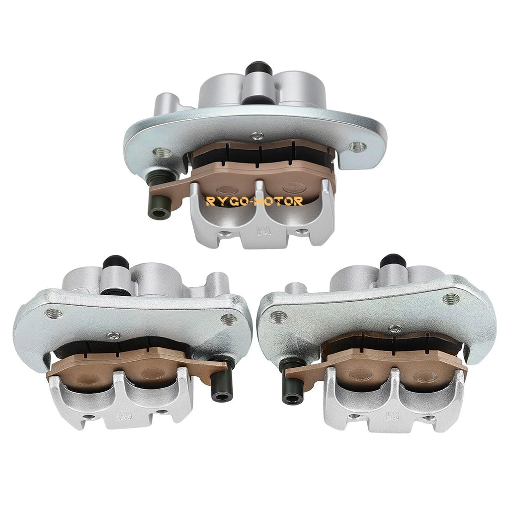 Front & Rear Brake Calipers w/Pads for Can-Am Commander 1000 2011–2018