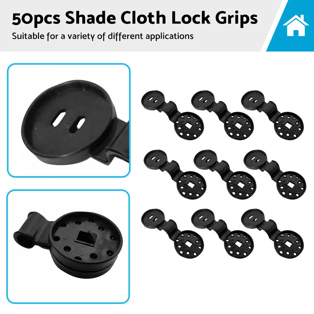 50PCS Heavy Duty Windproof Awning Clamp for
