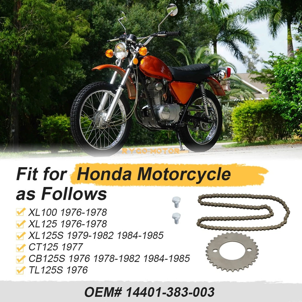 Timing Cam Chain & Sprocket 32T for Honda XL125S (1979–1982, 1984–1985) 14401-383-003