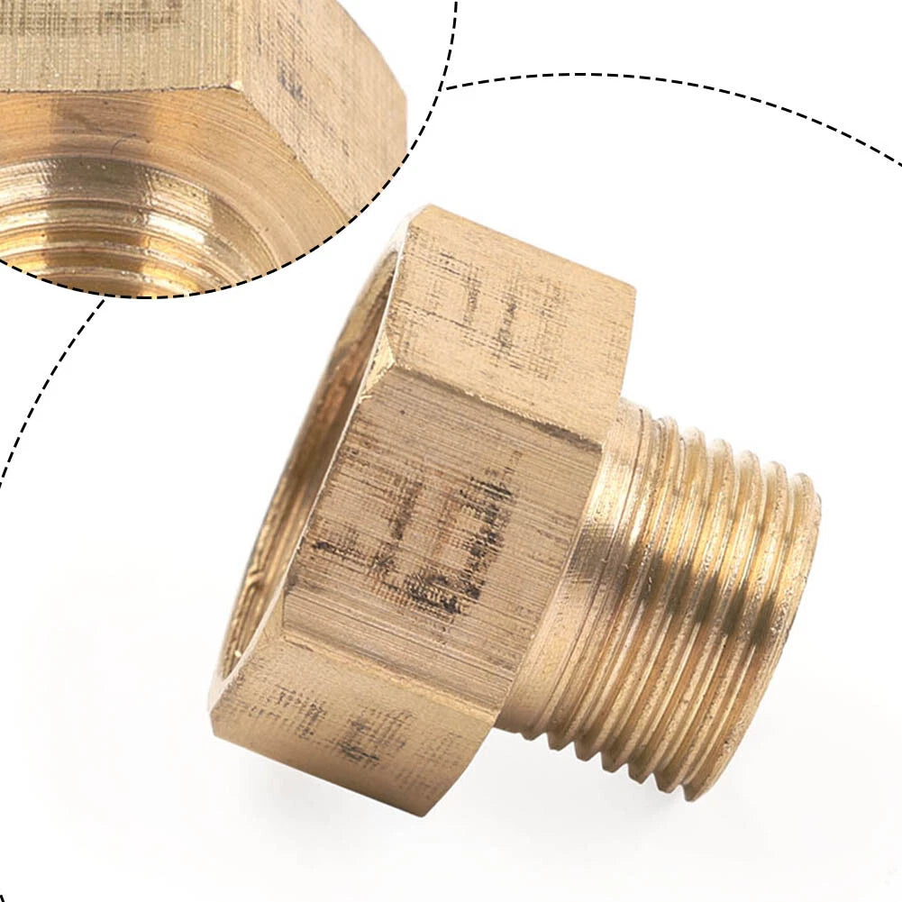 Brass G 1/2 Female To G 3/8 Male Pipe Reducer Threaded Adapter Fitting