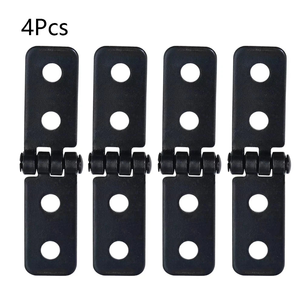 4pcs Black 6114mm Hinge For Door Window Jewelry Box Cabinet Toolbox Dollhouse