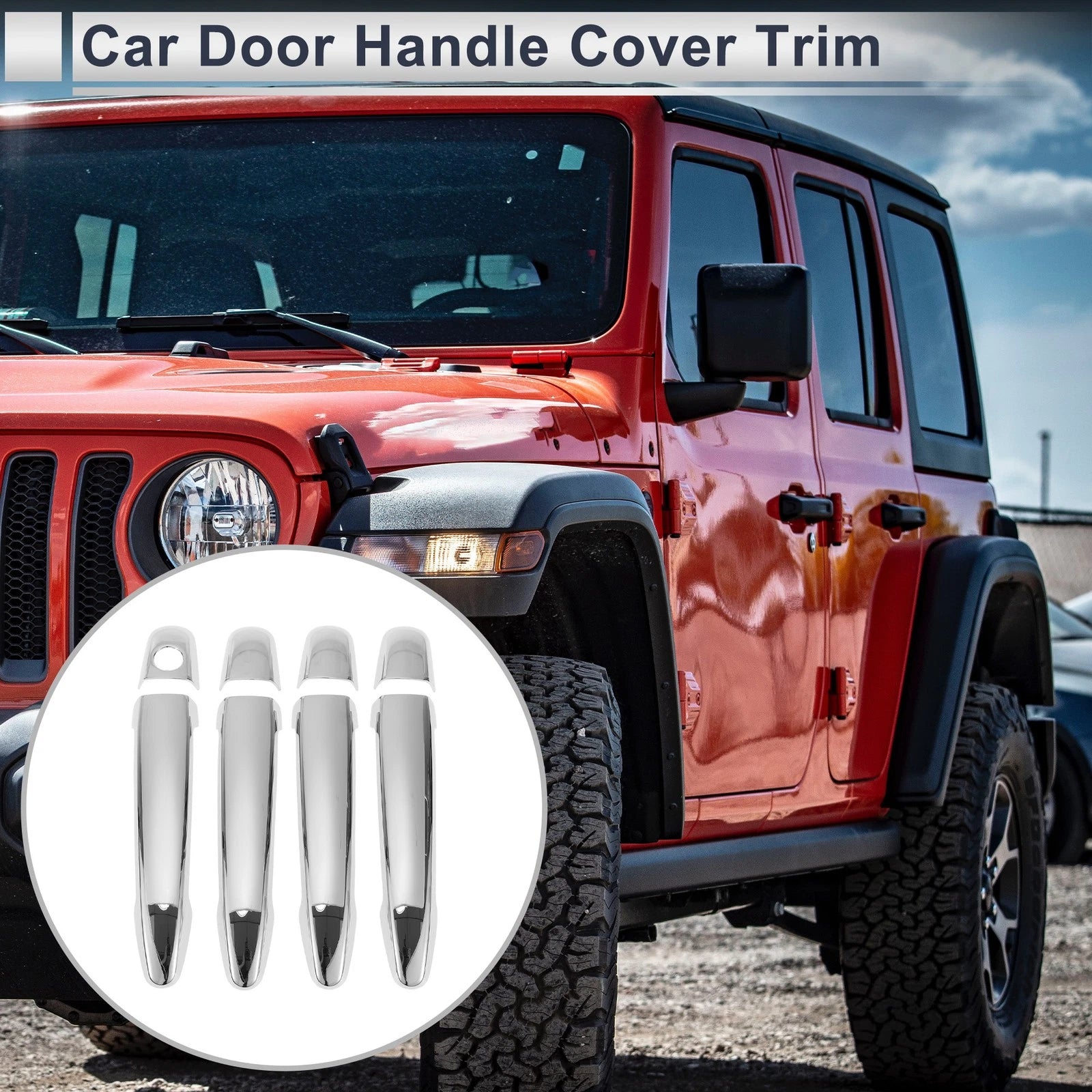 Door Handle Cover Trim Replacement for Toyota Highlander Tailgate (2014–2019)