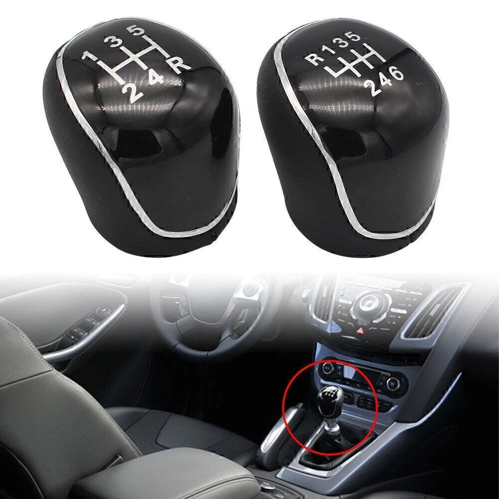 5 Speed Gear Knob for Ford C-Max, Focus Mk2, Mk3, Kuga, S-Max (2003–2023)