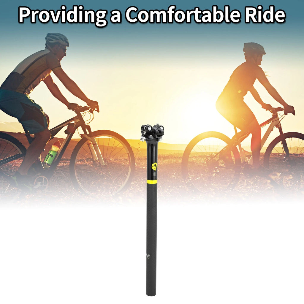 Seat Post 25.4x400mm Replacement Saddle for Bike Road Mountain (1990–2024)