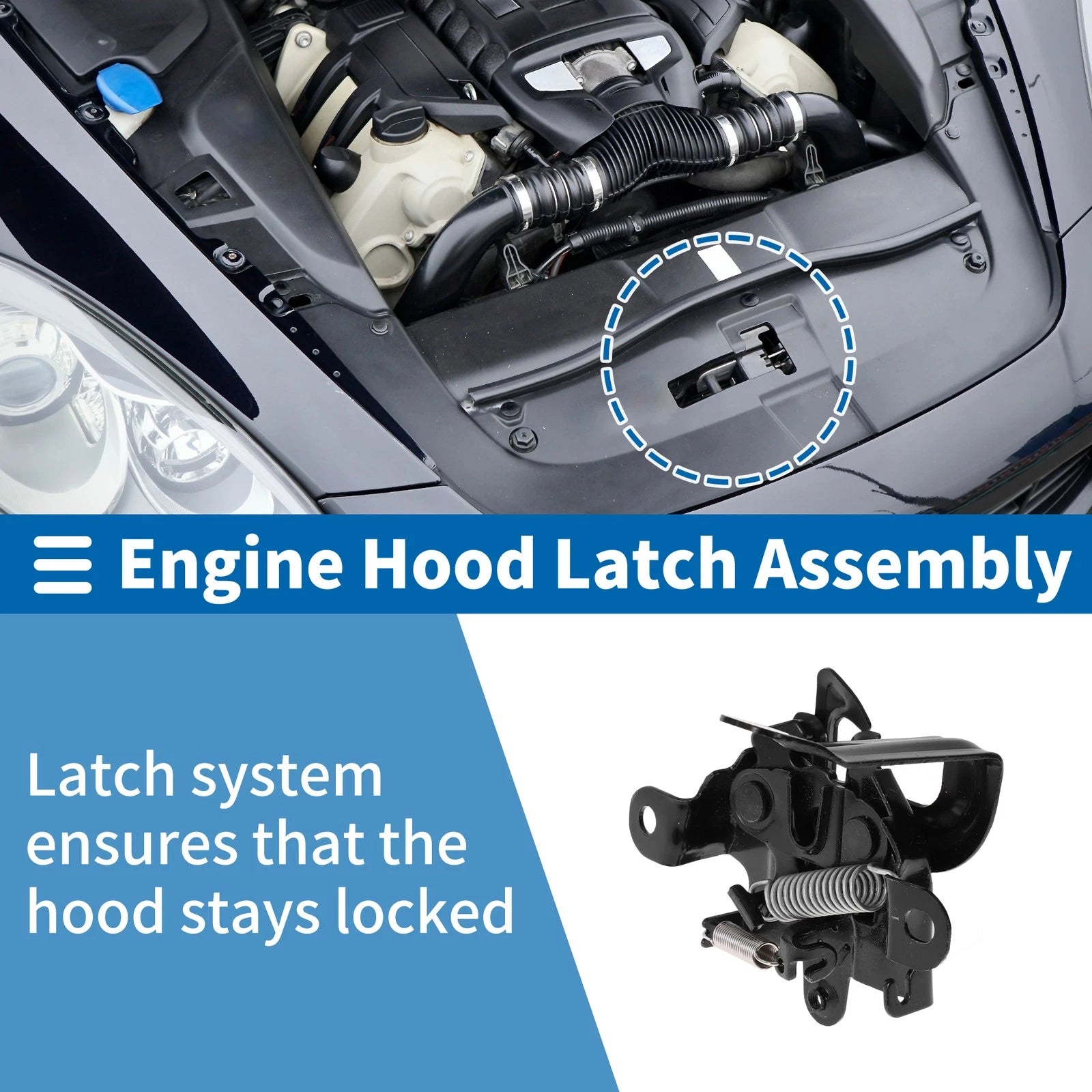 Hood Latch Assembly for Toyota Yaris Sedan 2007–2012