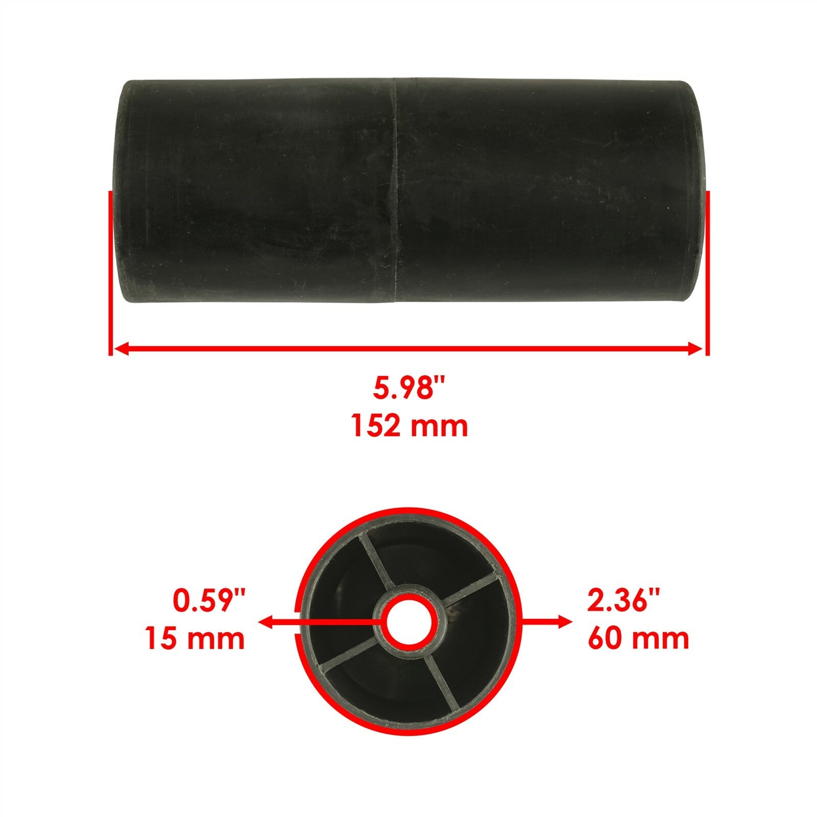 Front Deck Roller for Troy-Bilt TB2454 54 Inch (2015–2016)