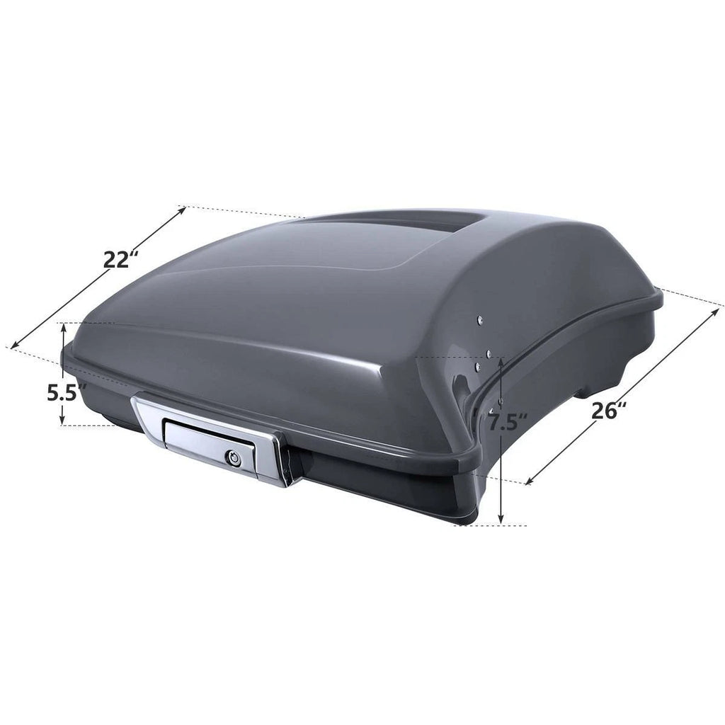 Trunk Mount Rack for Harley Touring Road Glide (2014–Present) Gunship Gray