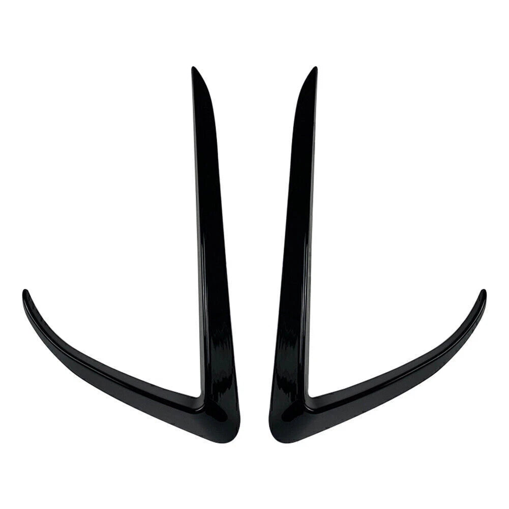 2X Fog Light Eyebrow Cover Trim for Tesla Model X (2015–2020) Black