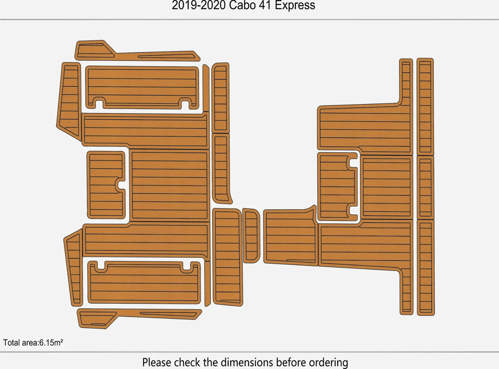 EVA Pad Flooring Mat for Cabo 41 Express (2019–2020)