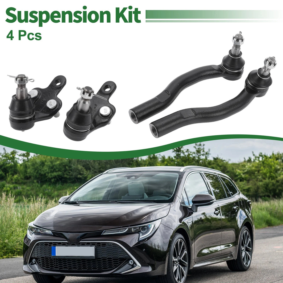 Front Suspension Kit Outer Tie Rod Ends Lower Ball Joint for Toyota Solara (2000–2008)
