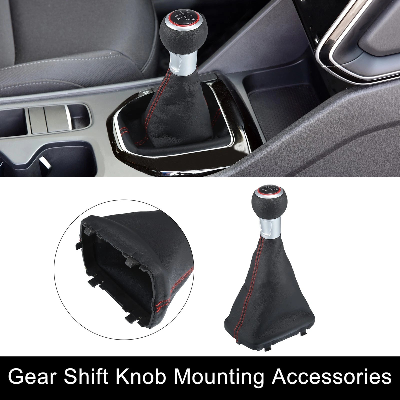 5 Speed Gear Shift Knob for Audi A3 8L Manual 2000–2003 Black