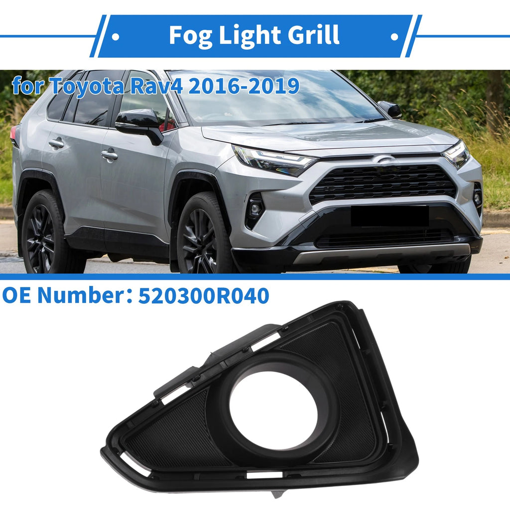 Front Right Fog Light Grill Replacement for Toyota RAV4 (2016–2019)