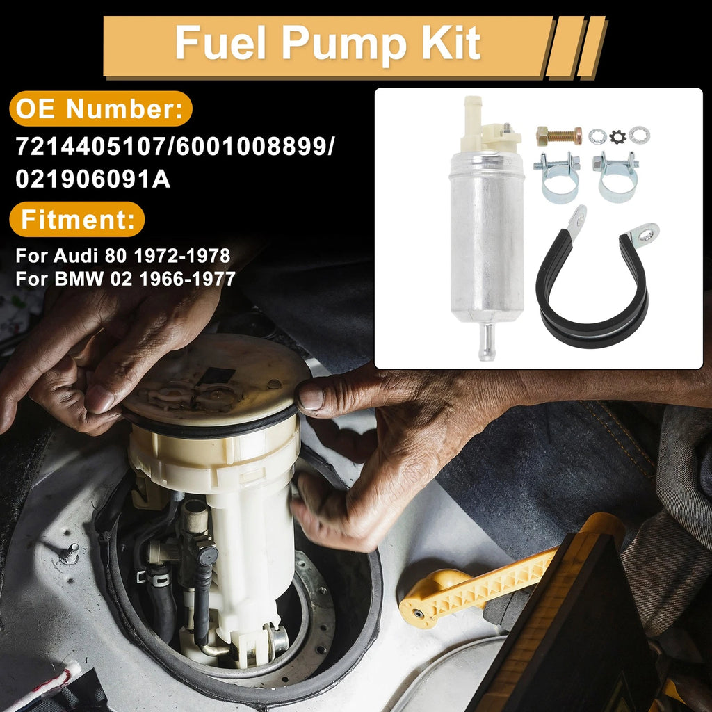 Metal Electric Fuel Pump Set Replacement for Audi 80 (1972–1978)