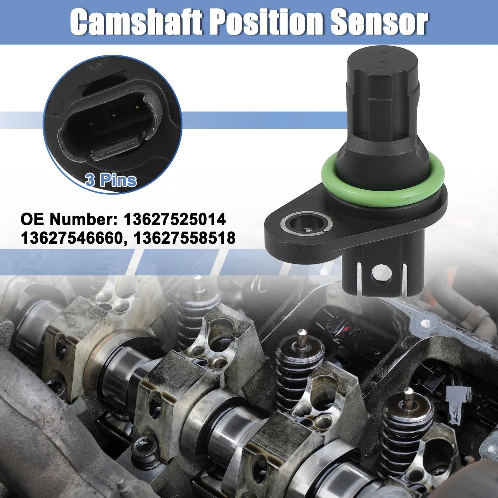 2pcs Crankshaft Position Sensor Replacement for BMW 1 Series M (2011–2016)