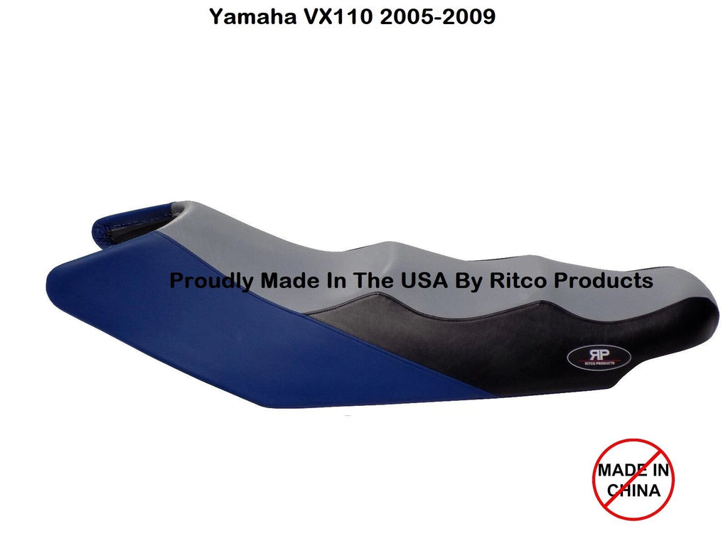 Seat Cover for Yamaha VX110 Deluxe Sport Waverunner (2005–2009) VX 110 Blue