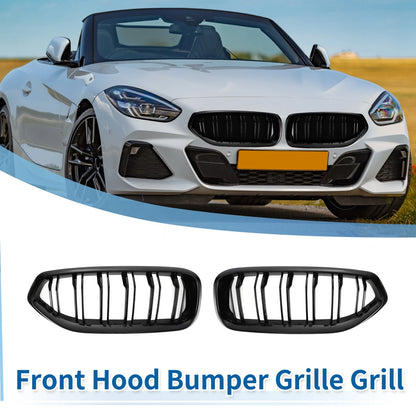 Pair Front Upper Bumper Grille Grill for BMW Z4 G29 (2018–2024) Double Slat