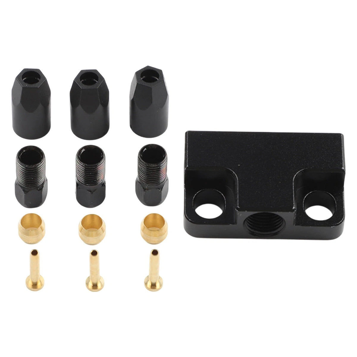 Hydraulic Brake Cable Tee 1 to 2 Adapter for Versatile Applications
