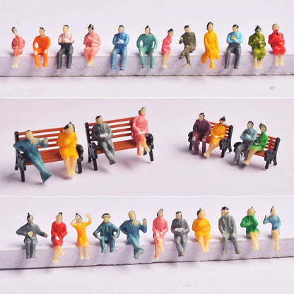 100pcs Painted Passenger Figures for Automotive Models