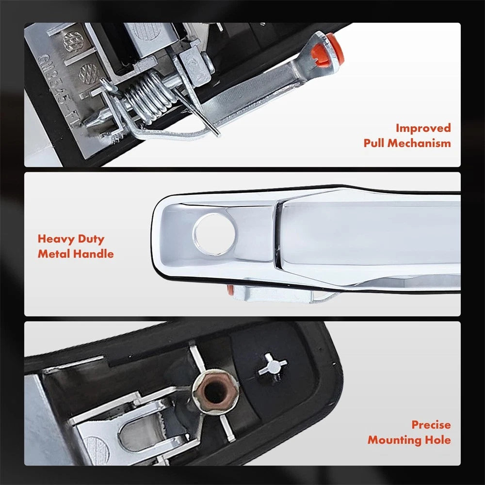 Upgraded Metal Exterior Door Handle for Silverado 1500, Escalade (2007–2014)