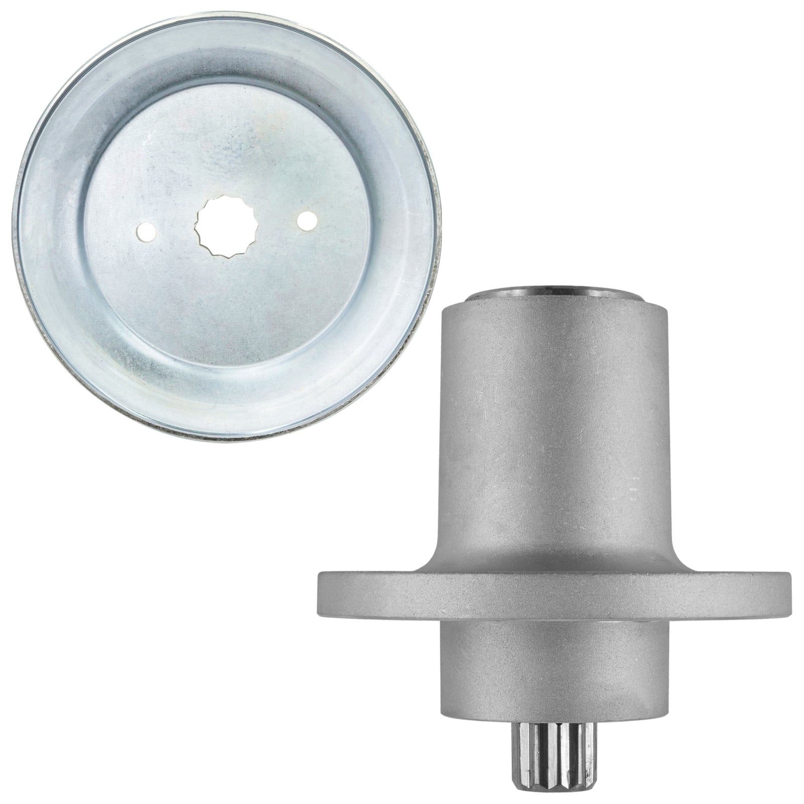Deck Spindle with Pulley Replacement for Hustler 60 Inch Deck (2008–2013)