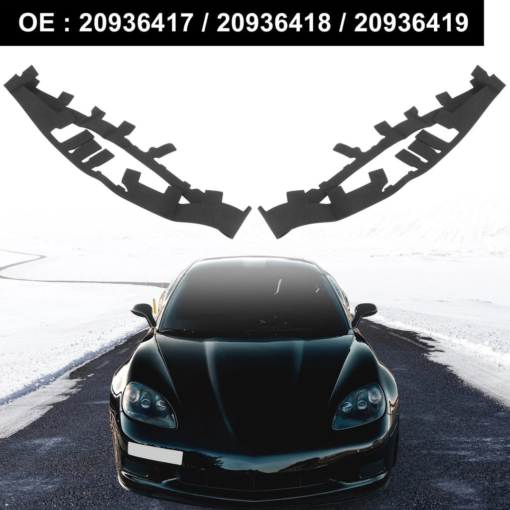 Headlight Lens Covers Trim Gasket Seal Pair for Chevy Corvette C6 (2005–2013)