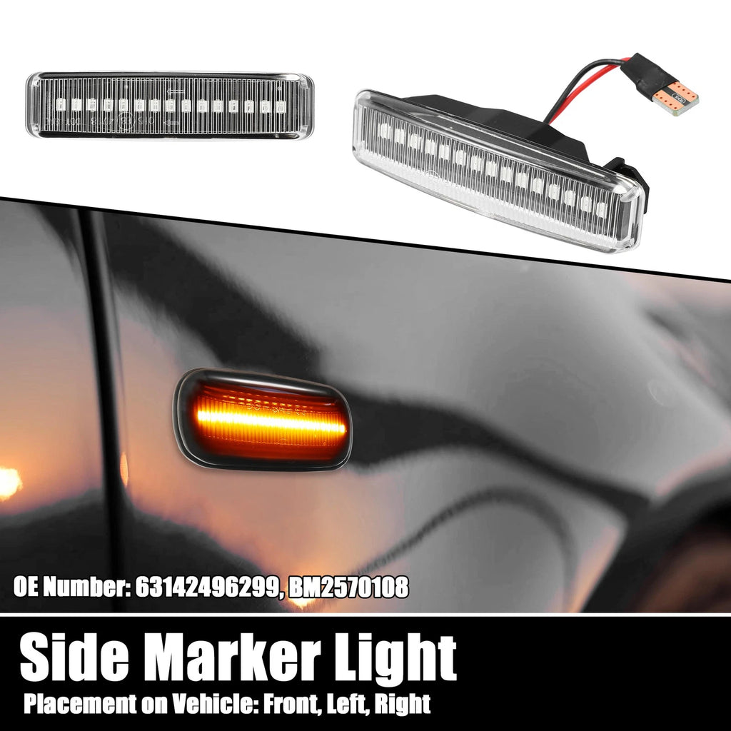 LED Side Marker Lights Pair with Signal for BMW (2010–2019)