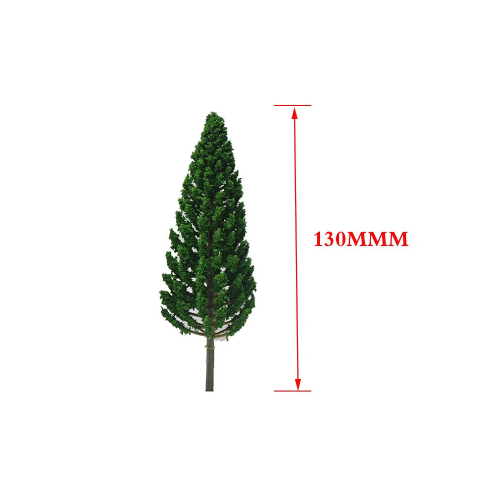 20pcs 5.11" Pine Tree for Christmas Village Diorama Train Scenery