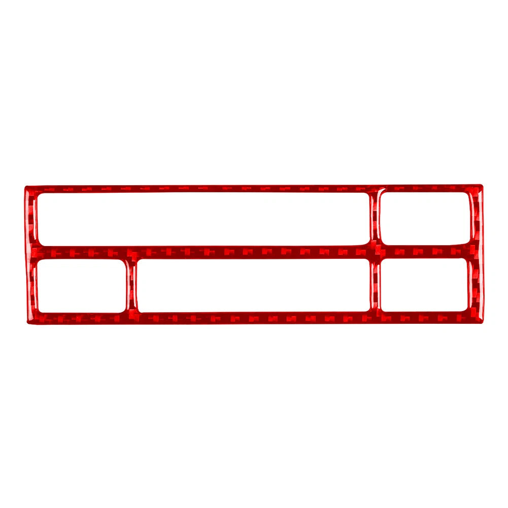 Carbon Fiber Red CD Button Panel Trim for BMW 3 Series E36 (1991–1999)