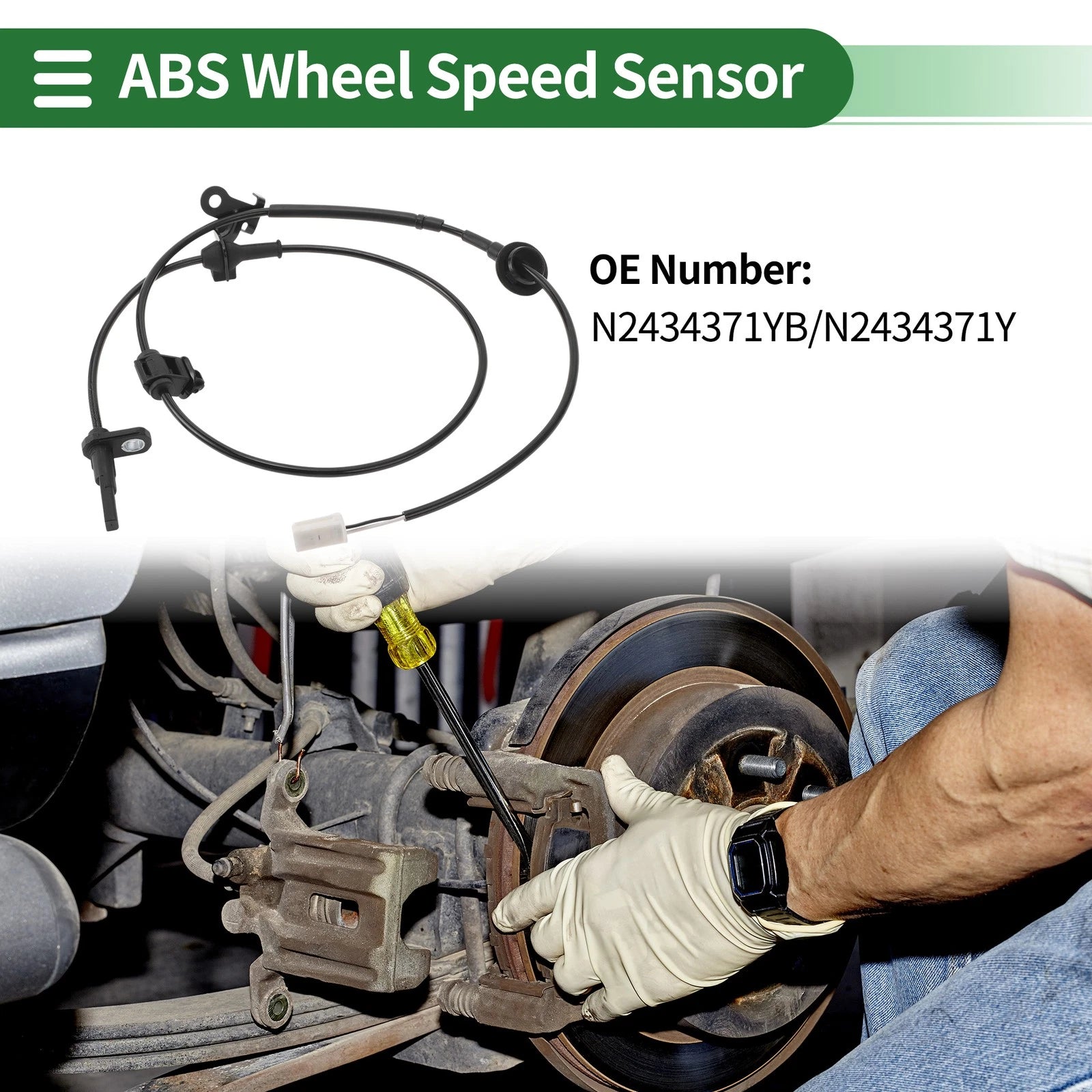 ABS Wheel Speed Sensor Front Left for Mazda MX-5 Miata (2016–2024)
