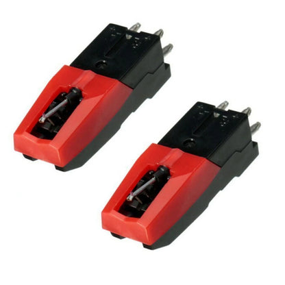 2X Turntable Phono Ceramic Cartridge with Stylus Needle for LP Record Player