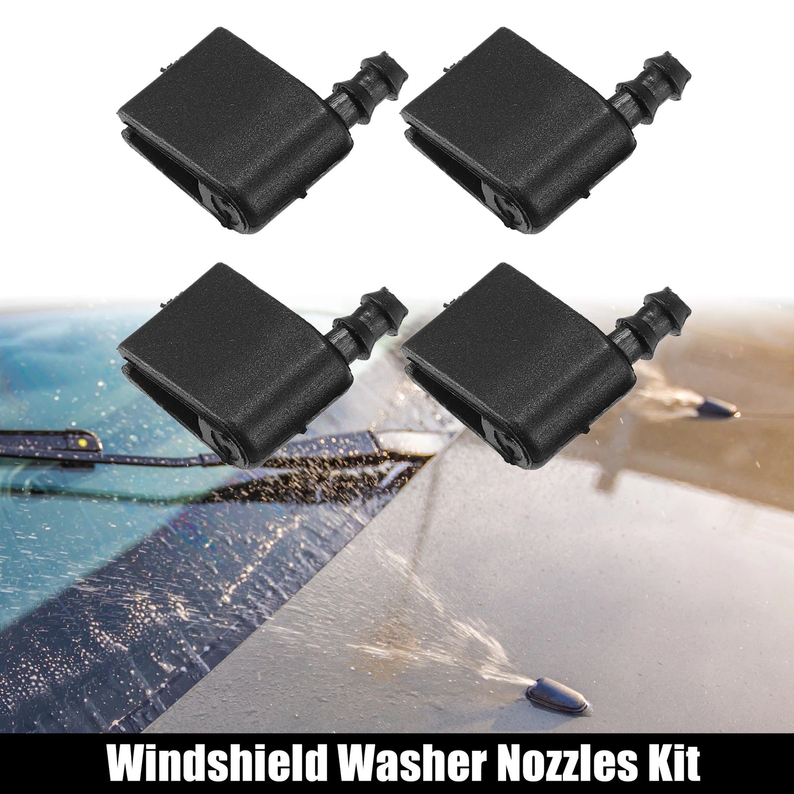 Windshield Wiper Washer Spray Nozzle Jet for Volkswagen Crafter (2011–2024) 4 Pcs