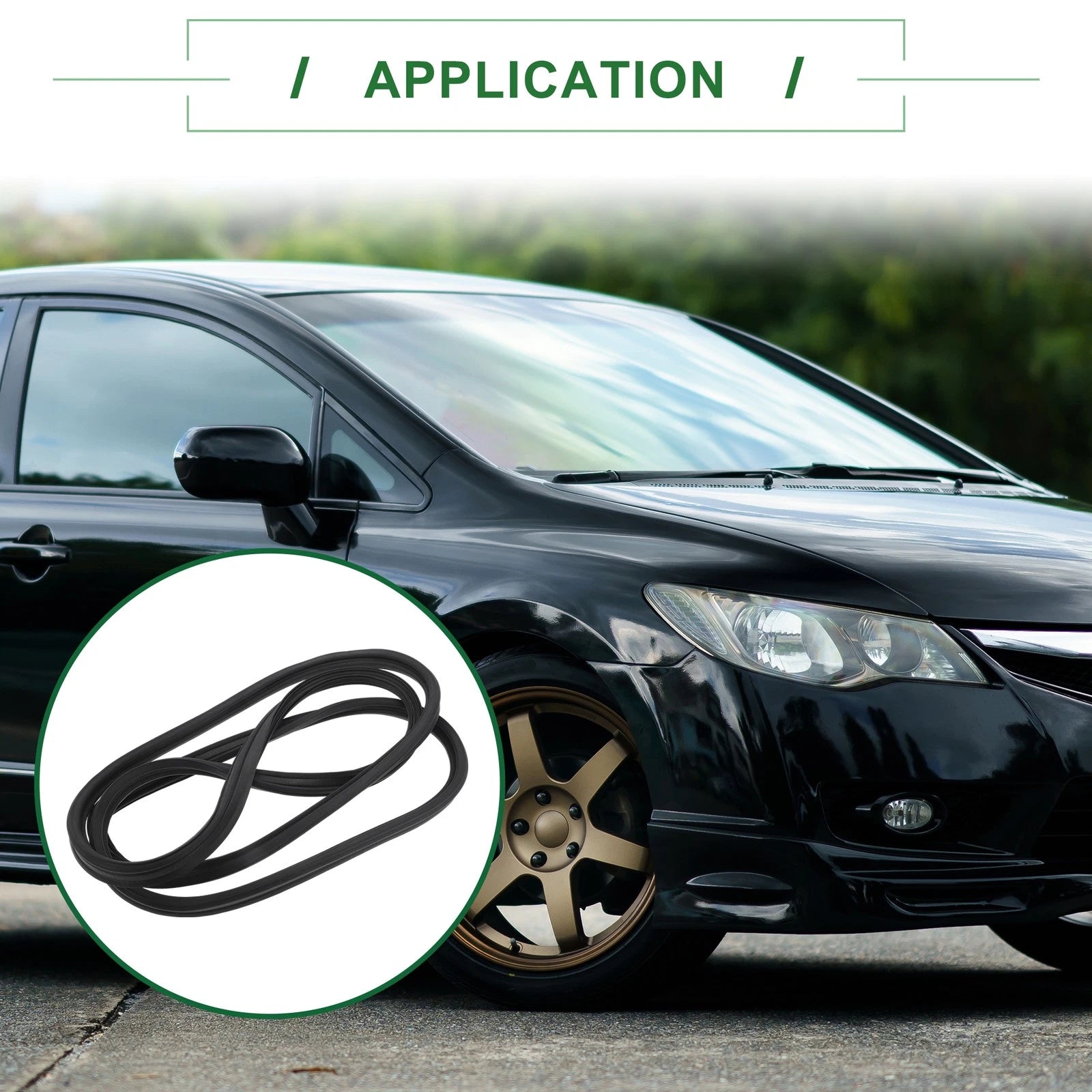 Rear Trunk Weatherstrip Seal for Honda Civic Hatchback (2017–2021)