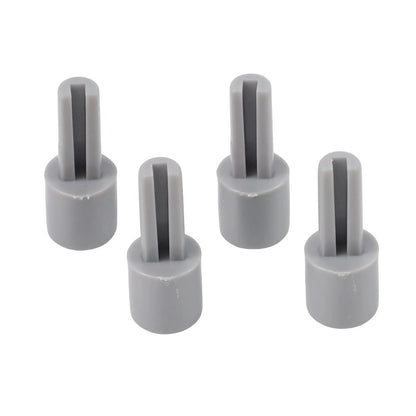 4PCS Mixer Potentiometer Knobs with 6mm Half Hole - Grey