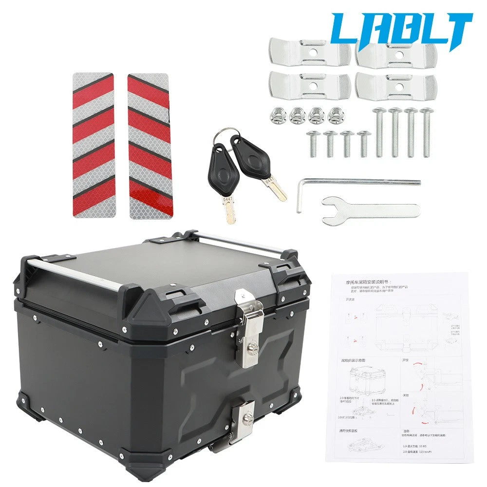 55L Black Motorcycle Luggage Tail Box for Scooter (LABLT)