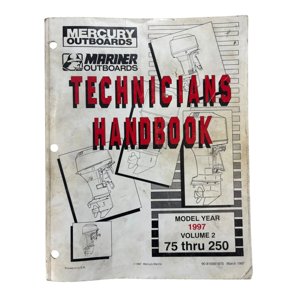 Technician's Handbook VOL 2 for Mercury/Mariner Outboards (1997) 90-816981970