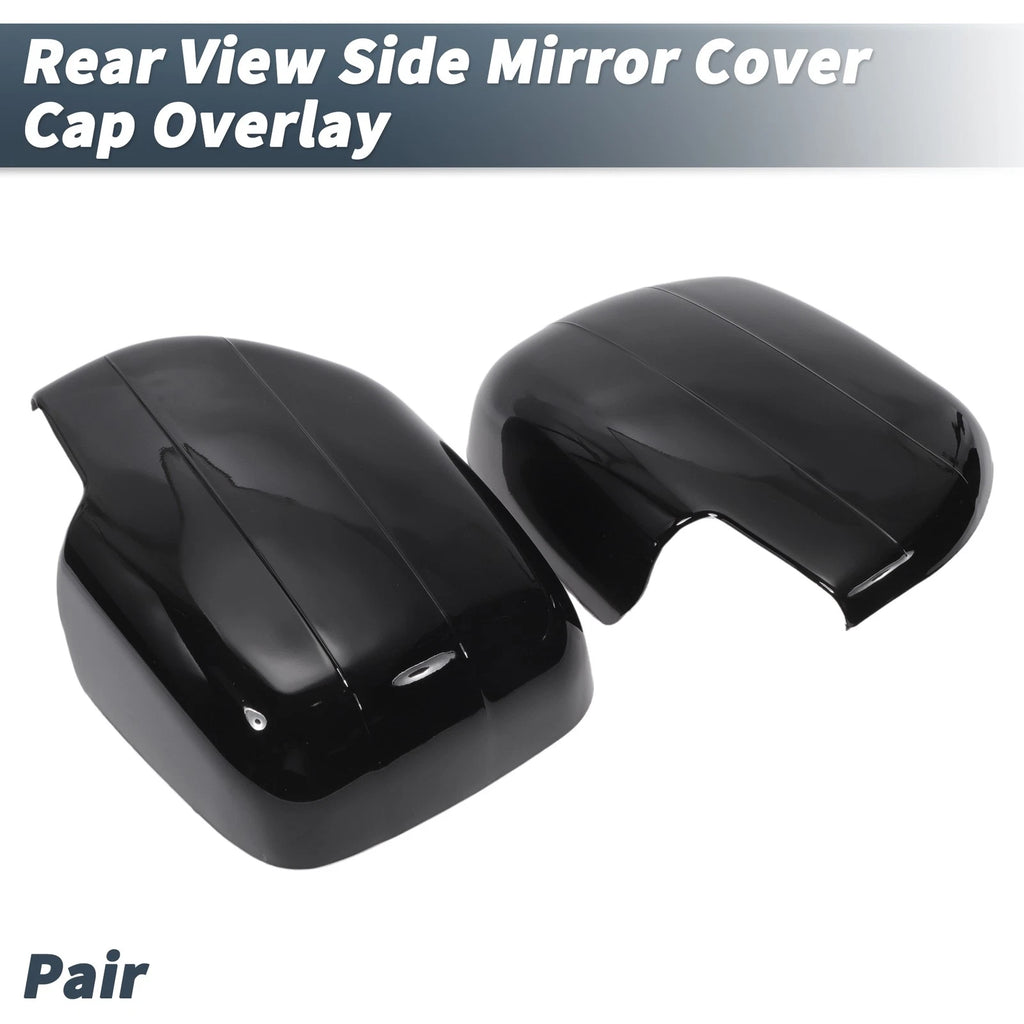 Rearview Mirror Cap Overlay Gloss Black Replacement for Toyota Land Cruiser (2010–2021)