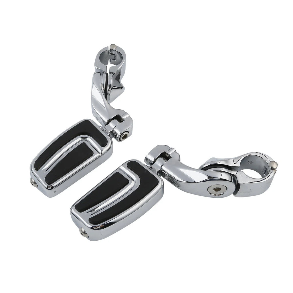 1.25'' Short Angled Highway Engine Guard Footpeg Mount for Harley Glide