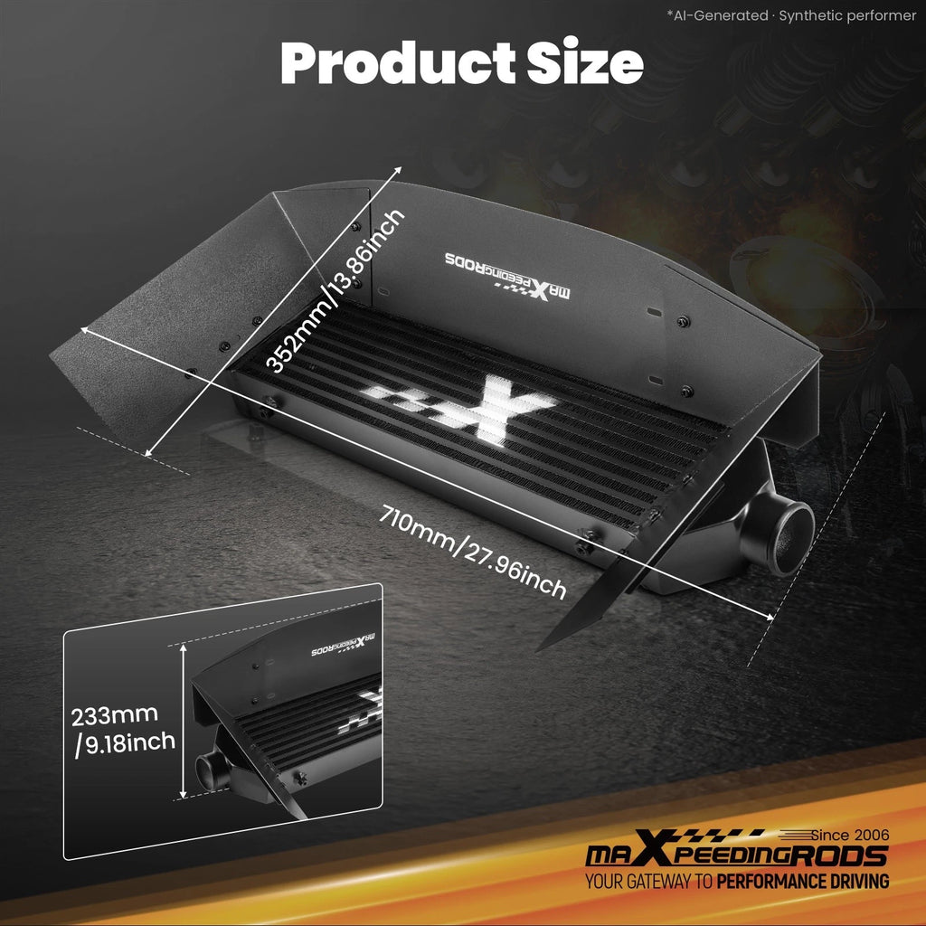 2.5" Front Mount Intercooler for - 710mmX190mmX65mm