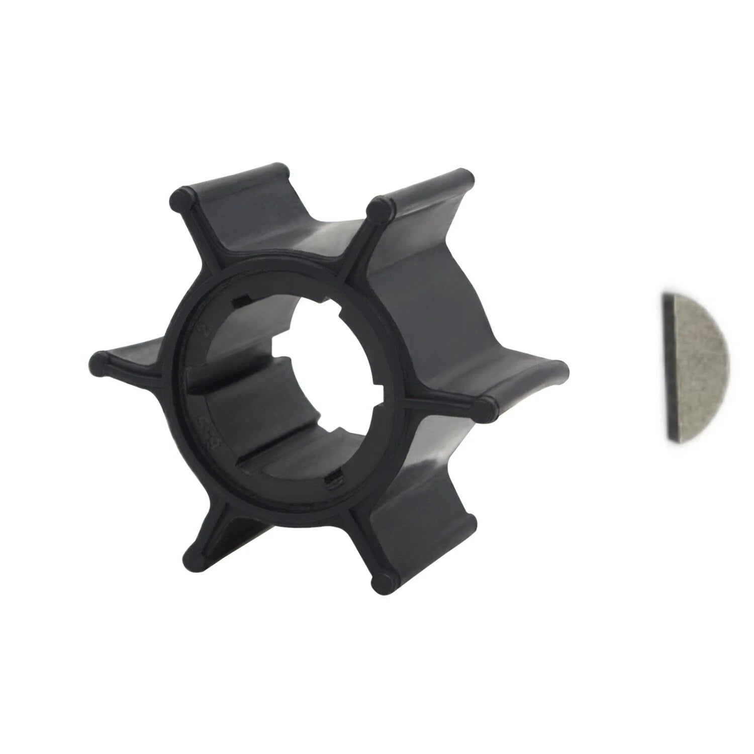 Water Pump Impeller with Key for Yamaha 2 Stroke 6hp 8hp (1990–2023) 655-44352-09